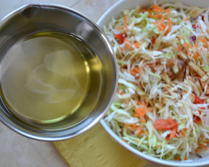 Капустный салат с маринадом 