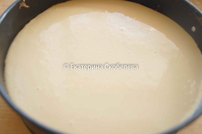 Трехслойный кофейно-шоколадный чизкейк 