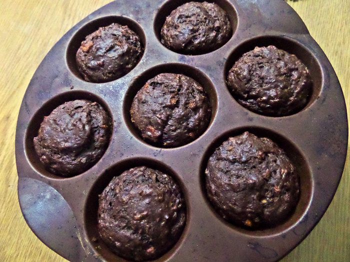 Маффины с апельсином и бананом