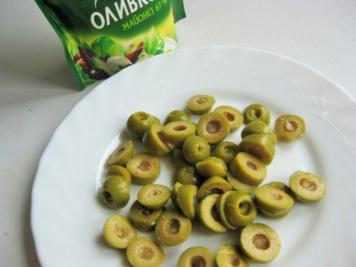 Куриное филе с оливками