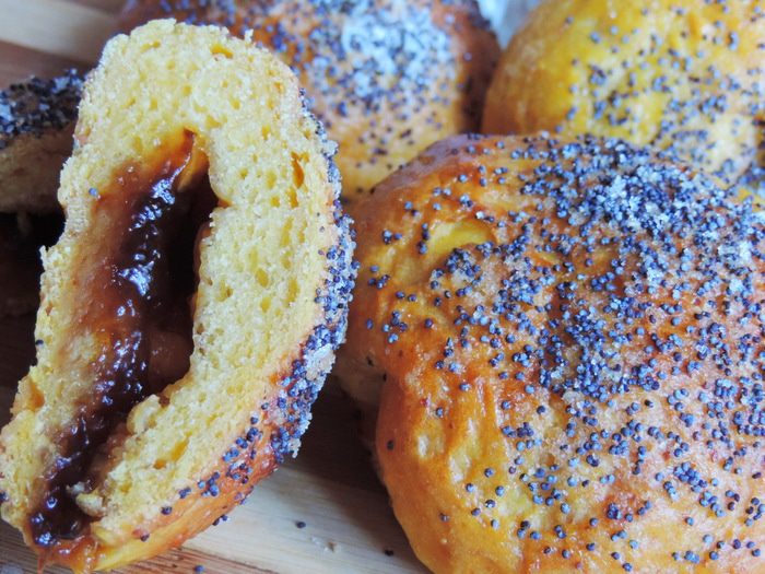 Тыквенно-творожные булочки