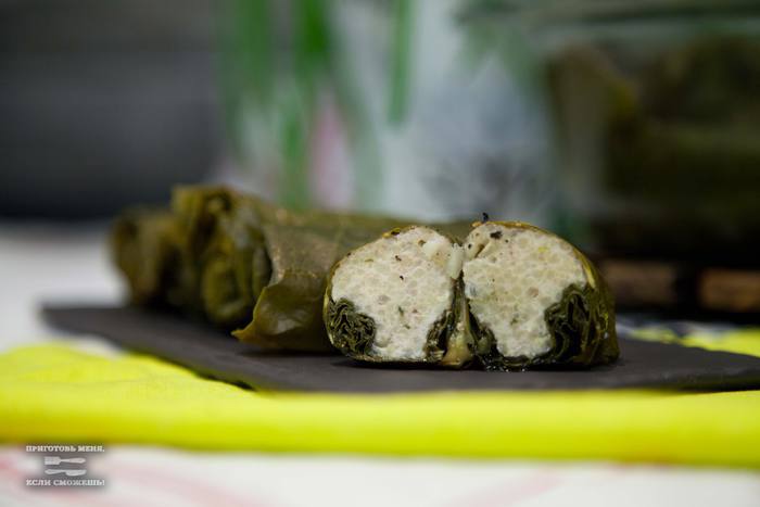 Долма с индейкой и кускусом