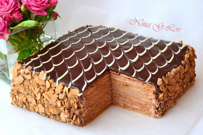 Торт Наполеон &amp;quot;Шоколадно-сливочный&amp;quot;