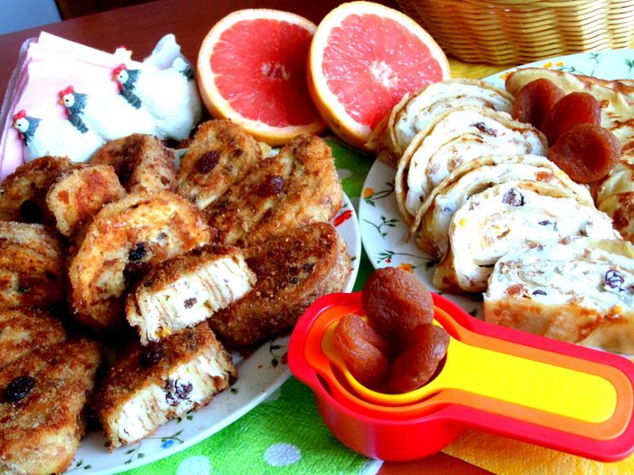 Творожные роллы в двух вариантах