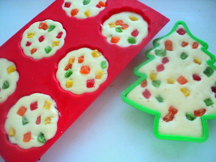 Новогодние маффины из манки