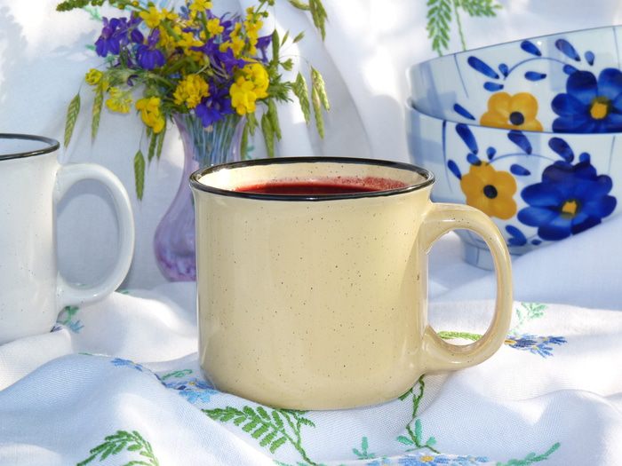 Бархатный чернично-сливочный кисель