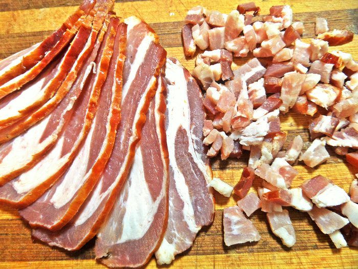Пироги из тортильи с картошкой и беконом
