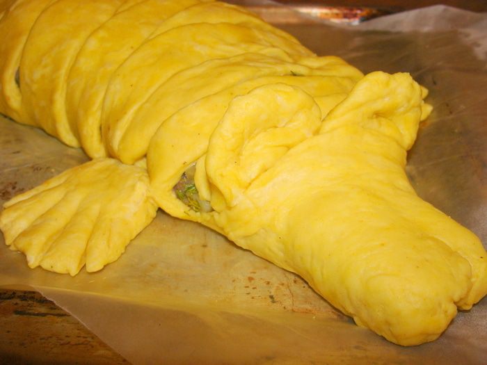 Кулебяка с картофелем и лесными грибами &amp;quot;Крокоша&amp;quot;