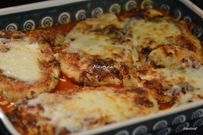 Куриные грудки с пармезаном