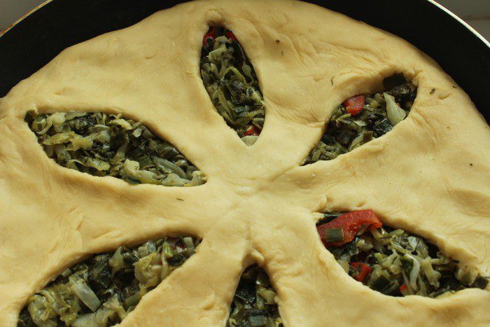 Пирог с огородной зеленью