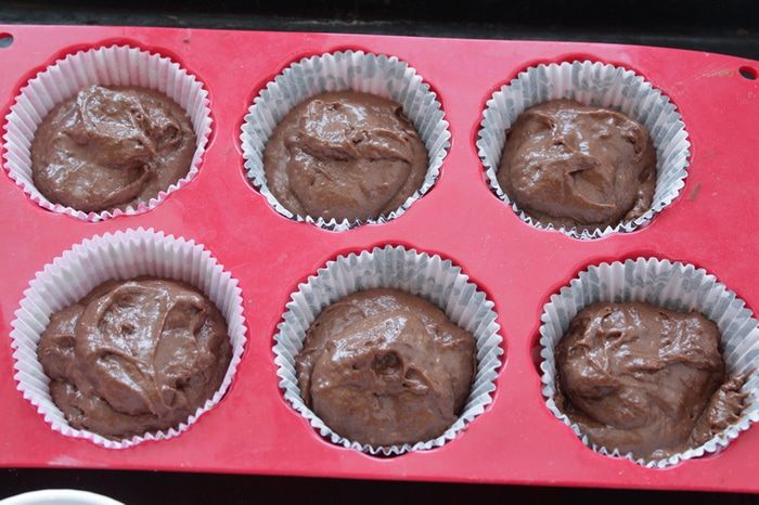 Маффины с зефирным кремом