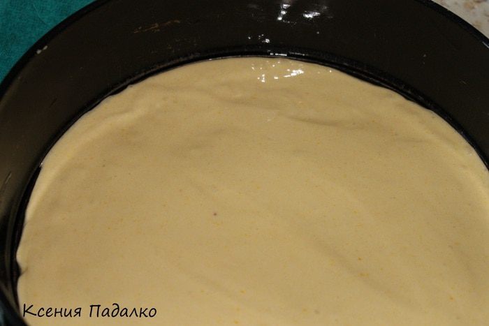 Торт чернично-персиковое суфле