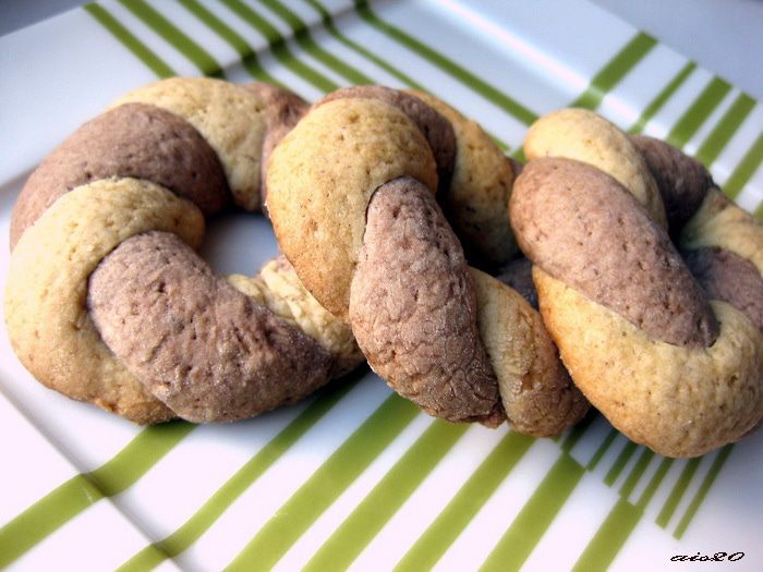 Двухцветное печенье