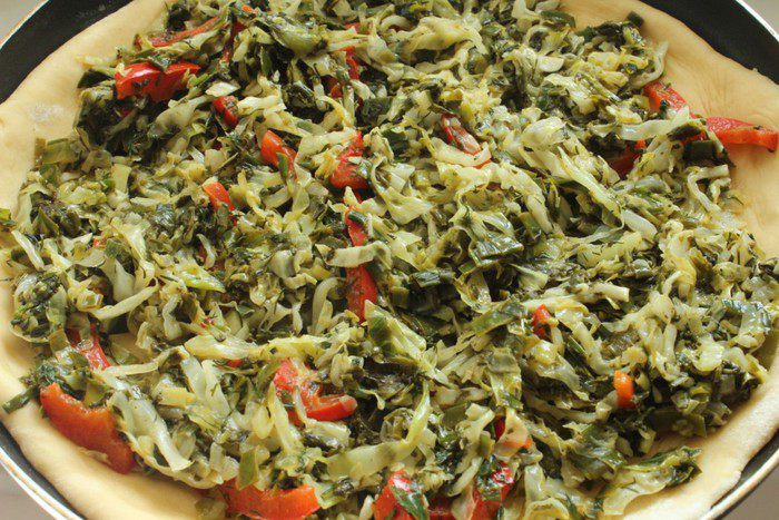 Пирог с огородной зеленью