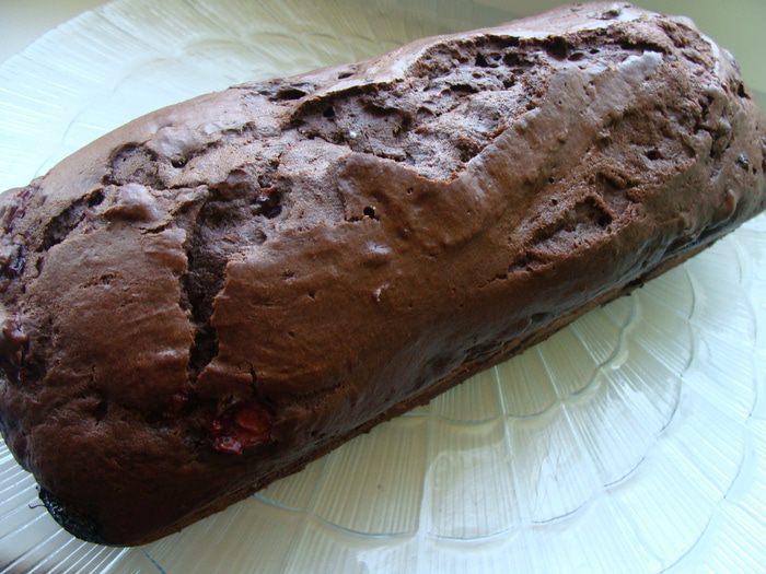 Кофейно-вишневый кекс 