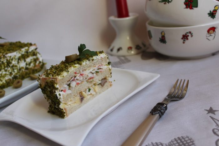 Бутербродный торт