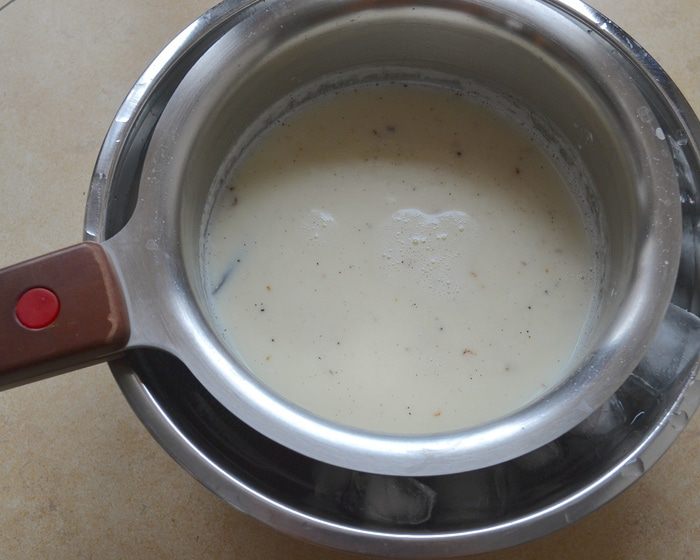 Ванильное мороженое со сливочным сыром и мёдом