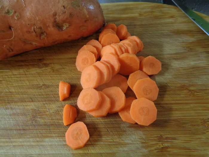 Кус-кус с бататом и гранатом