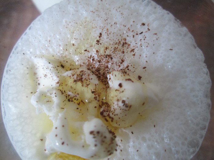 Молочный коктейль из пломбира с имбирем