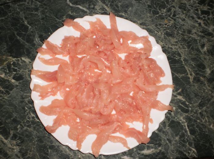 Фунчоза с курицей, грибами, овощами и соусом &amp;quot;Терияки&amp;#39;&amp;#39;