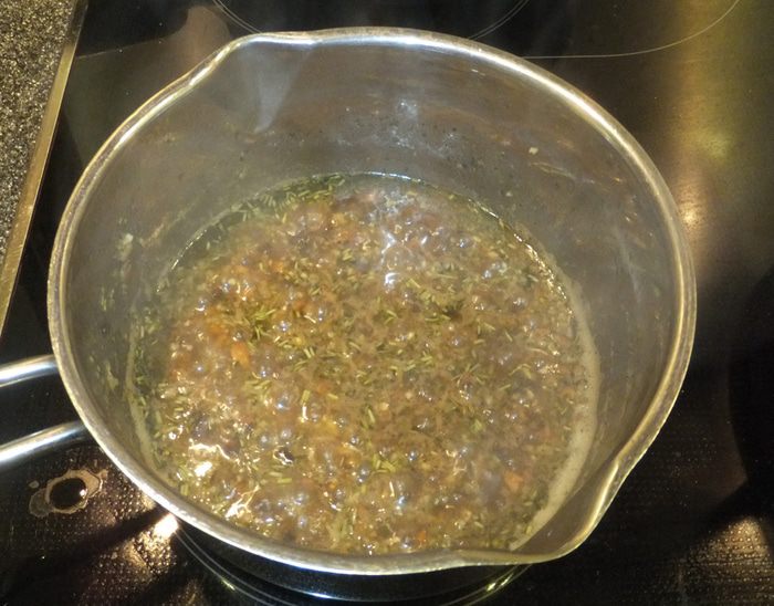 Спагеттини с грибным соусом