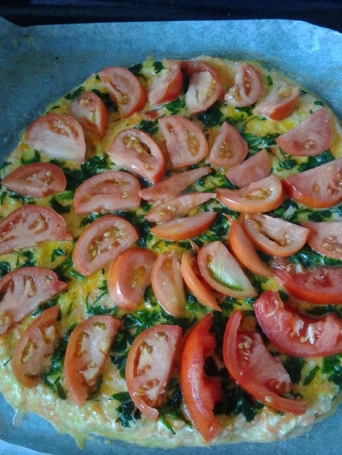 Пицца из тыквы с курицей