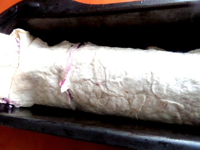 Штрудель из лаваша (постный)