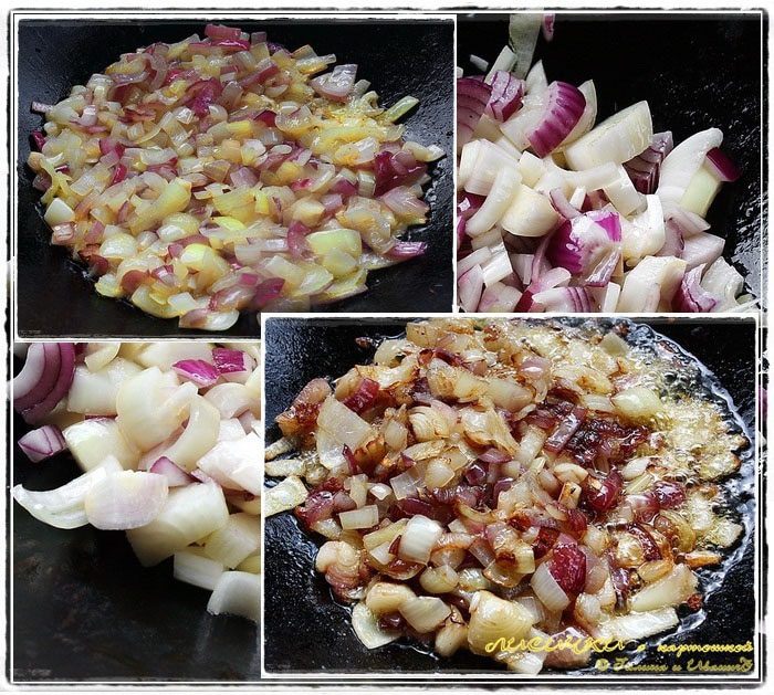 Лисички с картошкой в казане