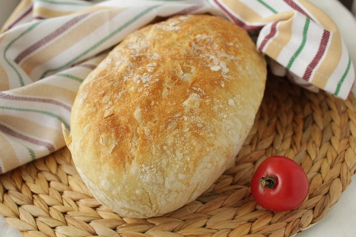 Хлеб без замеса в чугунке