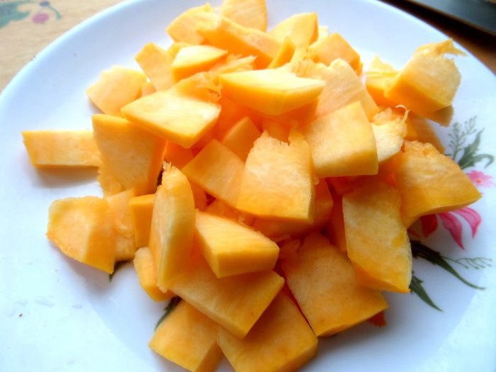 Тыквенно-творожные оладушки