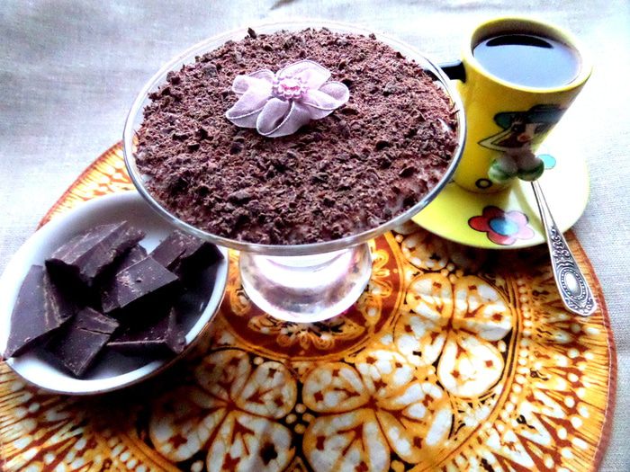 Тирамису с шоколадной крошкой