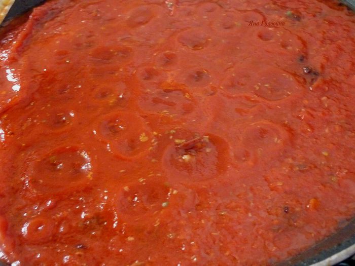 Курица в соусе &amp;quot;Путанеска&amp;quot; с орзо 