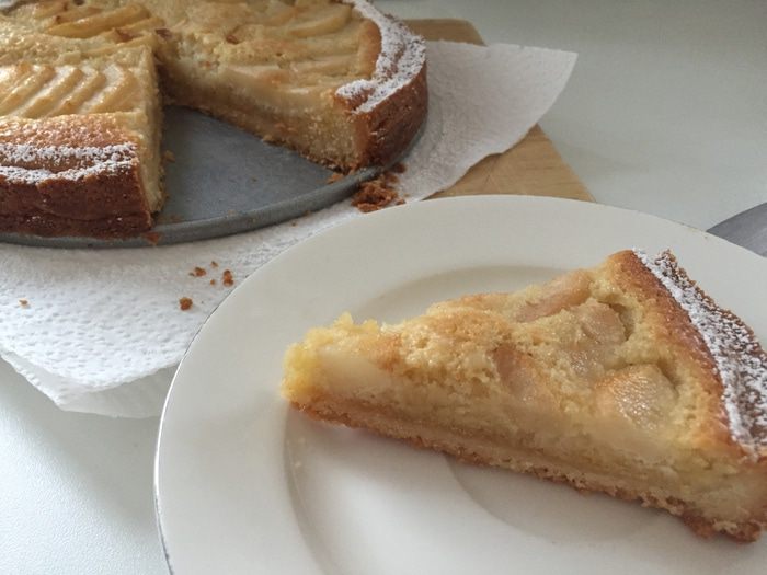 Тарт с франжипаном и грушами 