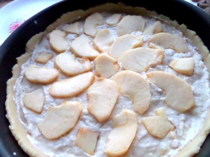 Пирог-галета &amp;quot;Яблоки на сливочном сыре&amp;quot;