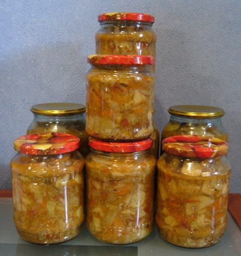 Солянка с белыми грибами (на зиму)