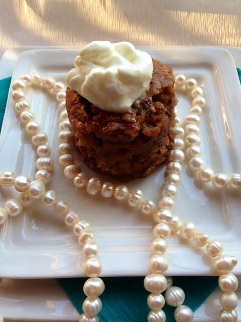 Пудинг &amp;quot;Грех чревоугодия&amp;quot; с финиками и орехами под апельсиново-коньячным соусом 