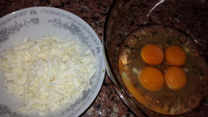 Запеканка из стручковой фасоли с грибами
