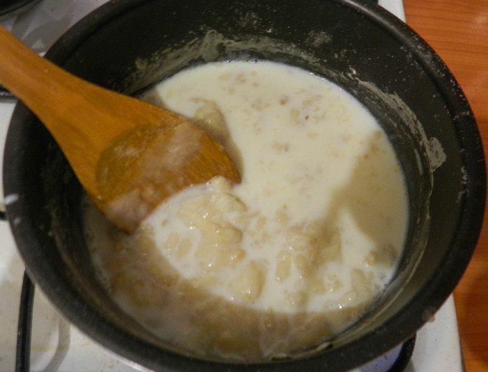 Сливочный соус с ветчиной