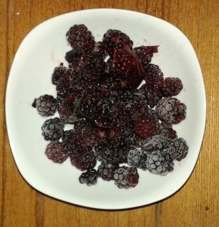 Творожно-ежевичное желе