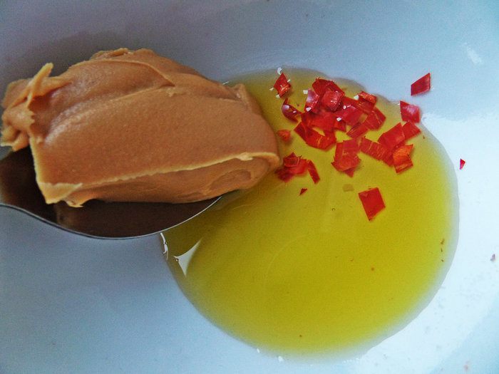 Фруктовый салат с арахисовым вкусом