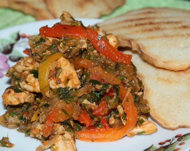 Мясо с баклажанами на ужин