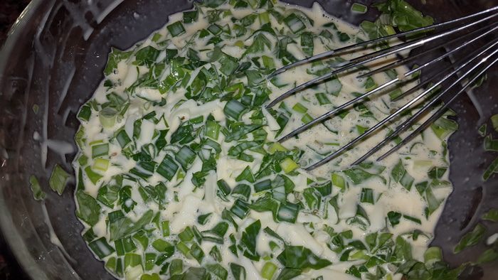 Запеканка из стручковой фасоли с грибами
