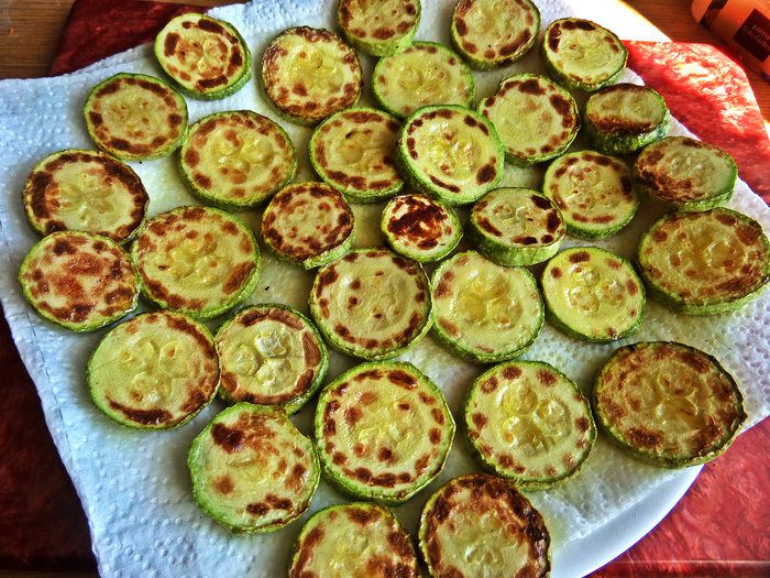 Кабачковые пирамидки с морковью