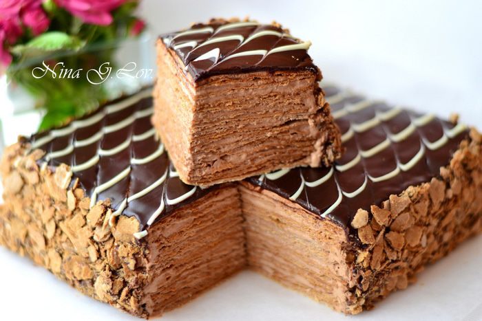 Торт Наполеон &amp;quot;Шоколадно-сливочный&amp;quot;