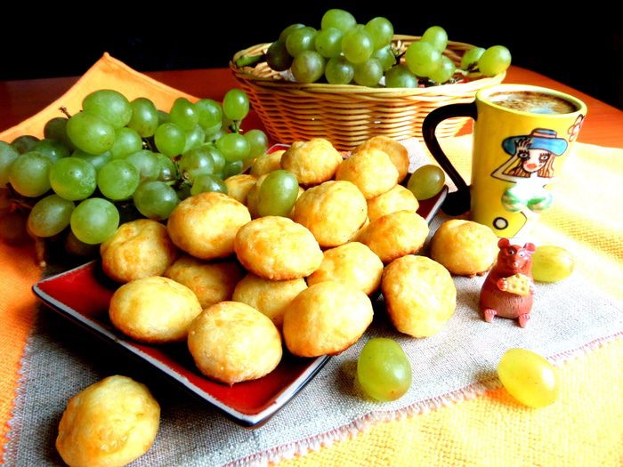 Сырное заварное печенье &amp;quot;Солнечные зайчики&amp;quot;