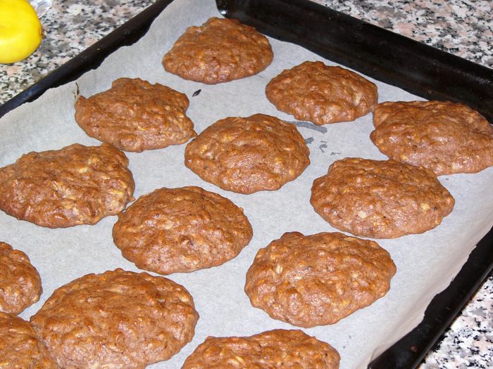 Мягкое банановое печенье с семечками