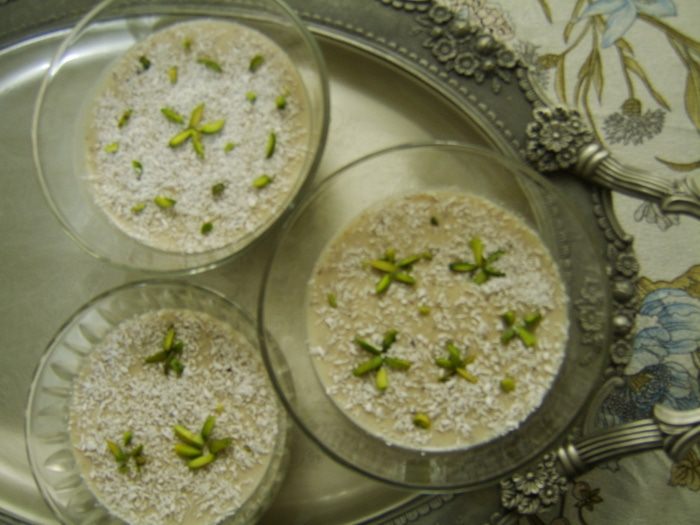 Панна котта &amp;quot;Бананово-финиковый дуэт&amp;quot;