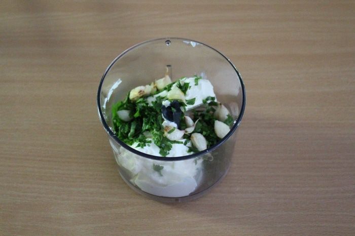 Закуска из баклажанов с нежным соусом