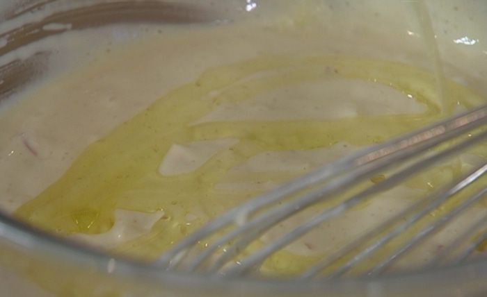 Оладьи с яблоками и яблочной карамелью 