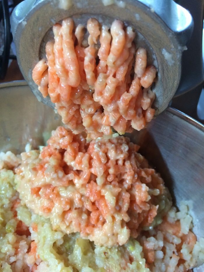 Котлета из щуки и морского лосося